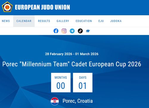 På väg till Porec "Millennium Team" Cadet European Cup 2026 media 1